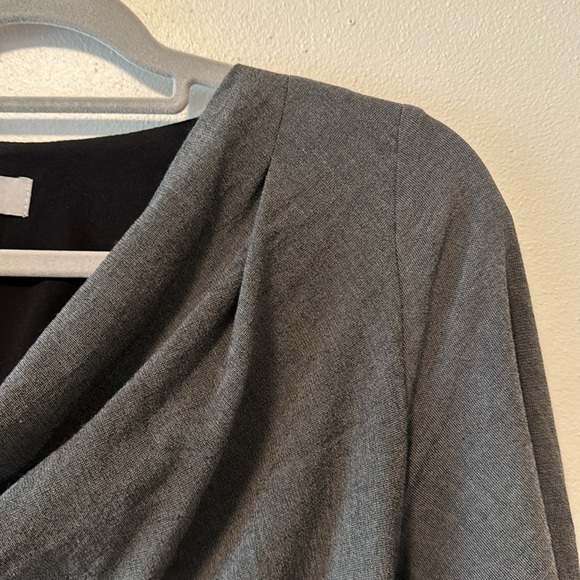 iXOs Malloni Stretch Crepe Cowl Neck Dress Women Small Lagenlook Draping Minimal - Picture 6 of 12